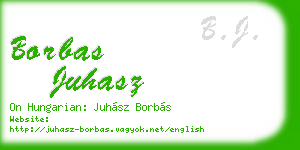 borbas juhasz business card